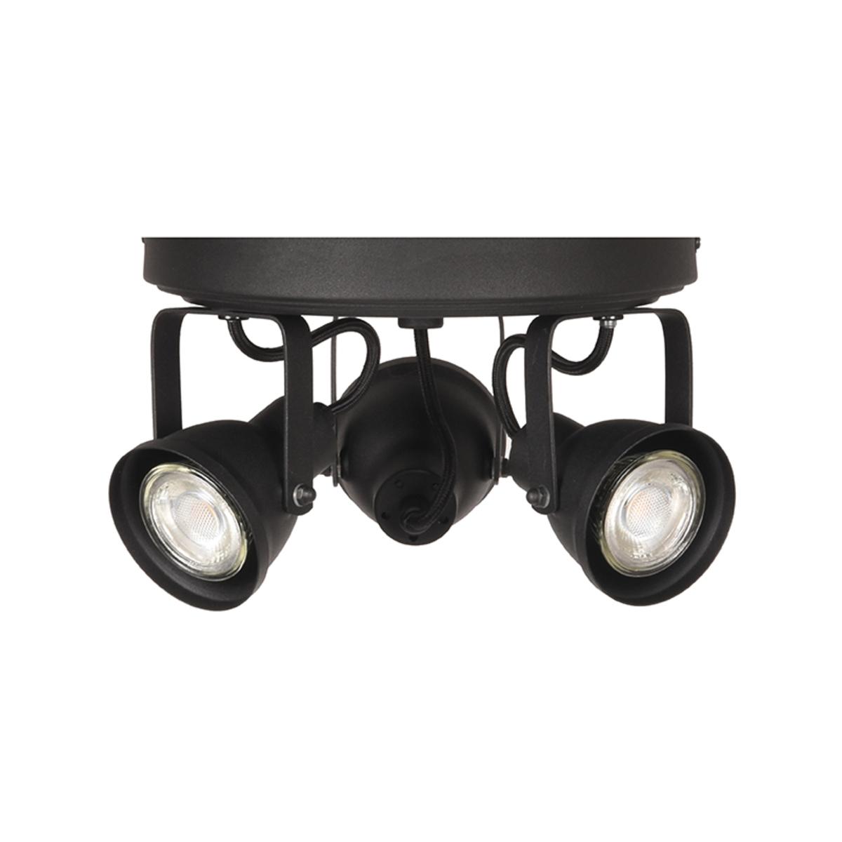  Spot Max led - Zwart - Metaal - 3 Lichts afbeelding 2