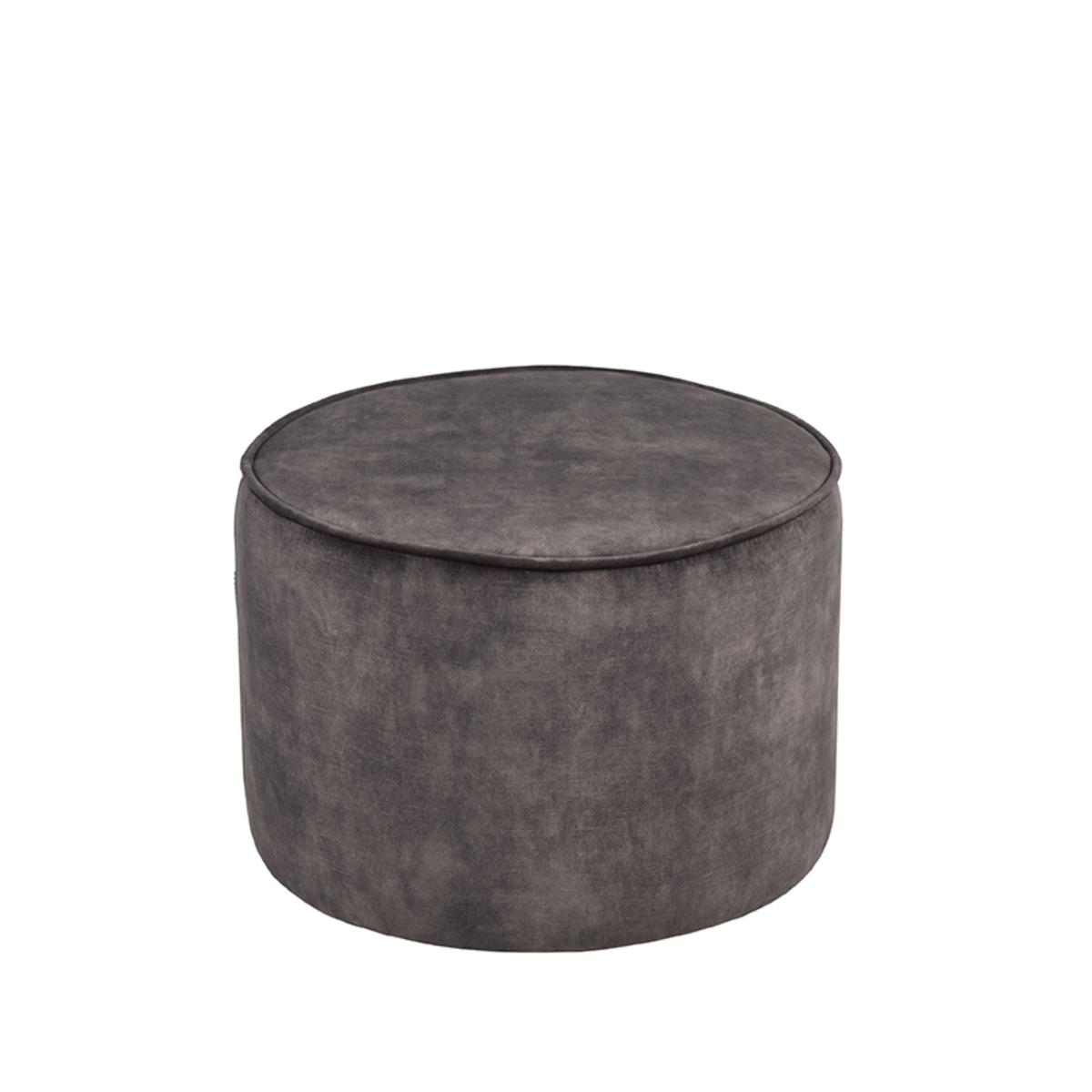  Poef Tibo - Antraciet - Velours afbeelding 2