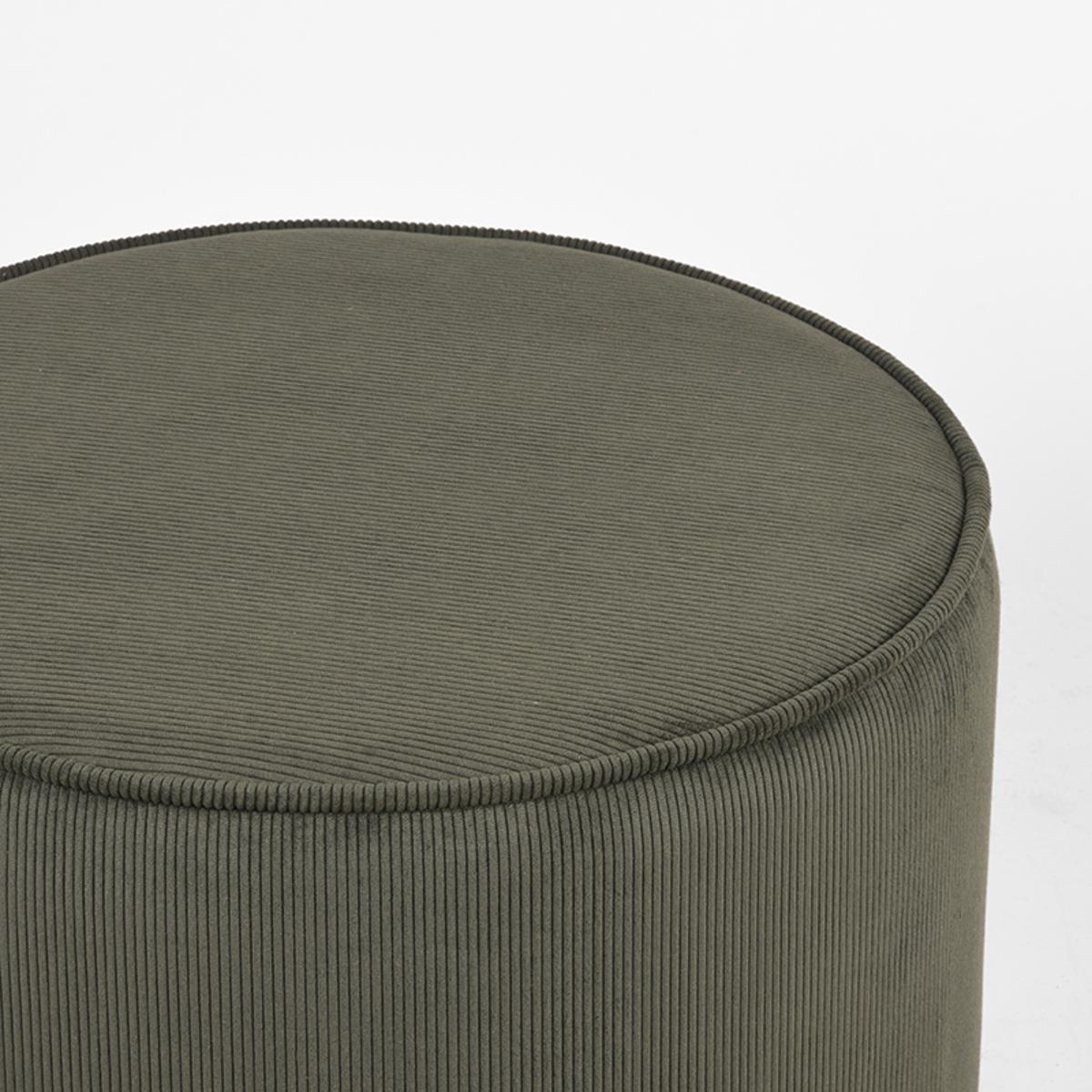  Poef Tibo - Army green - Ribcord afbeelding 3