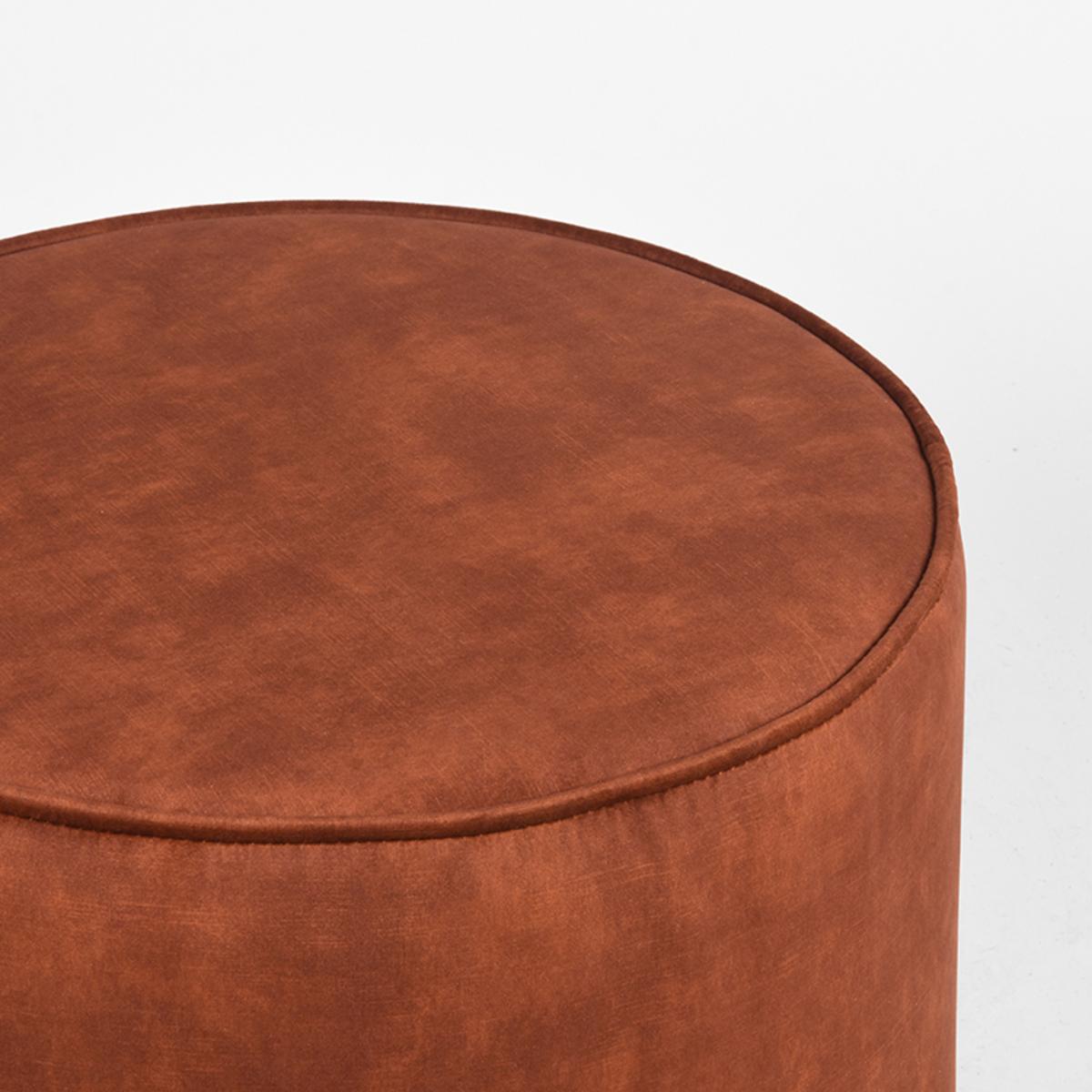  Poef Tibo - Rust - Velours afbeelding 3