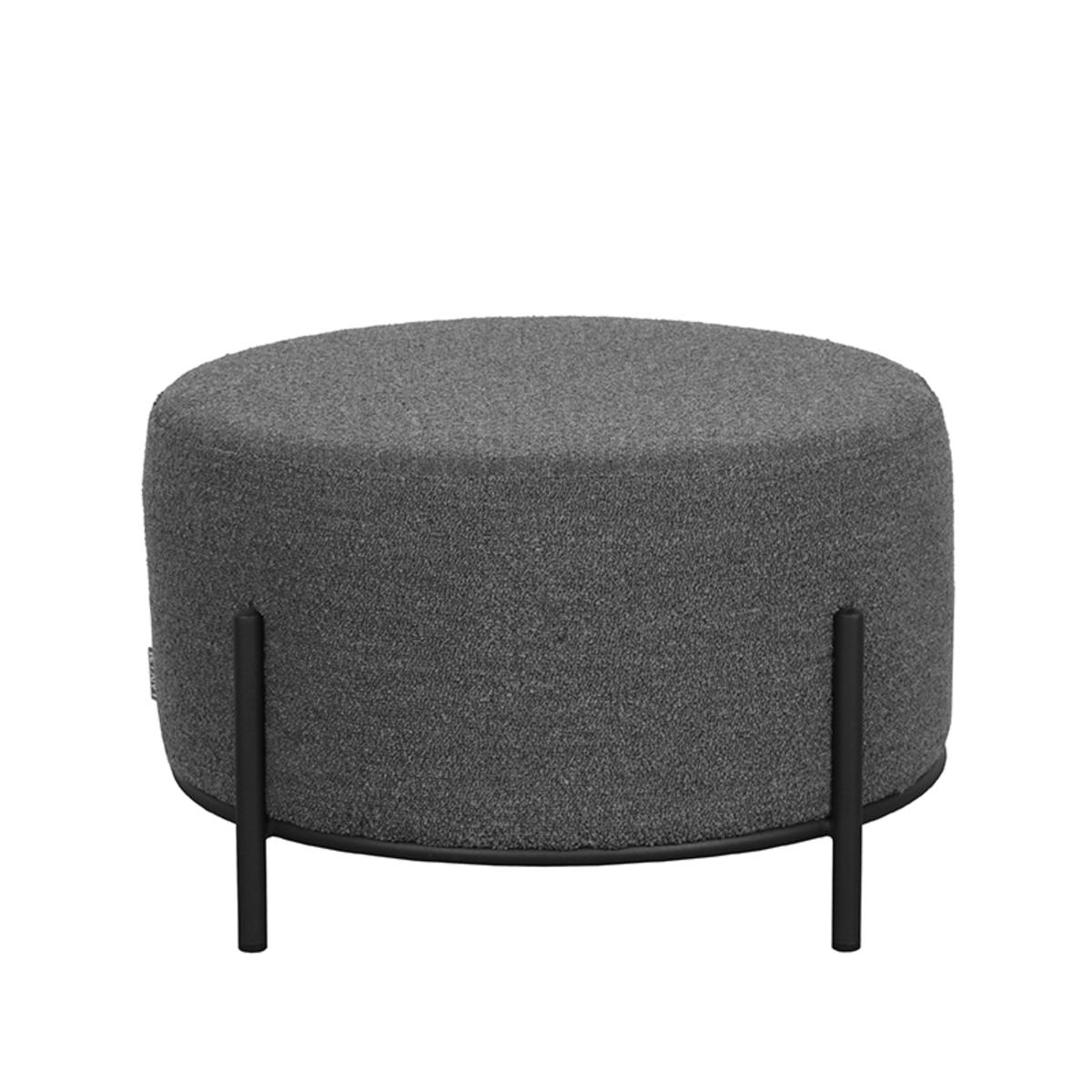  Poef Troy - Grijs - Boucle afbeelding 2