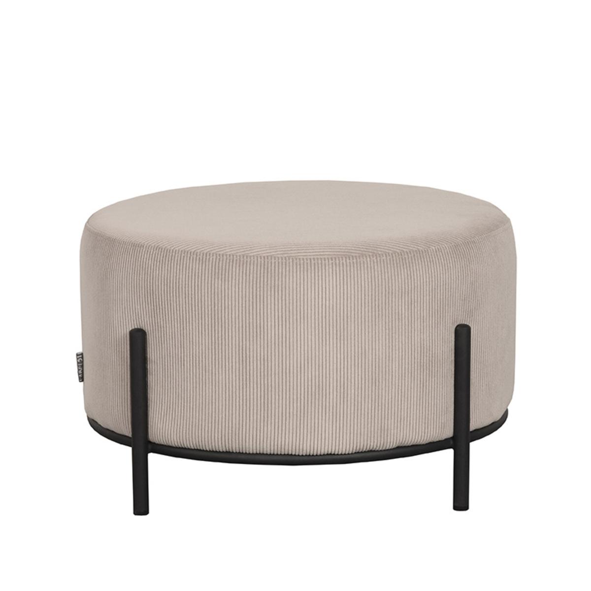  Poef Troy - Naturel - Ribcord afbeelding 1