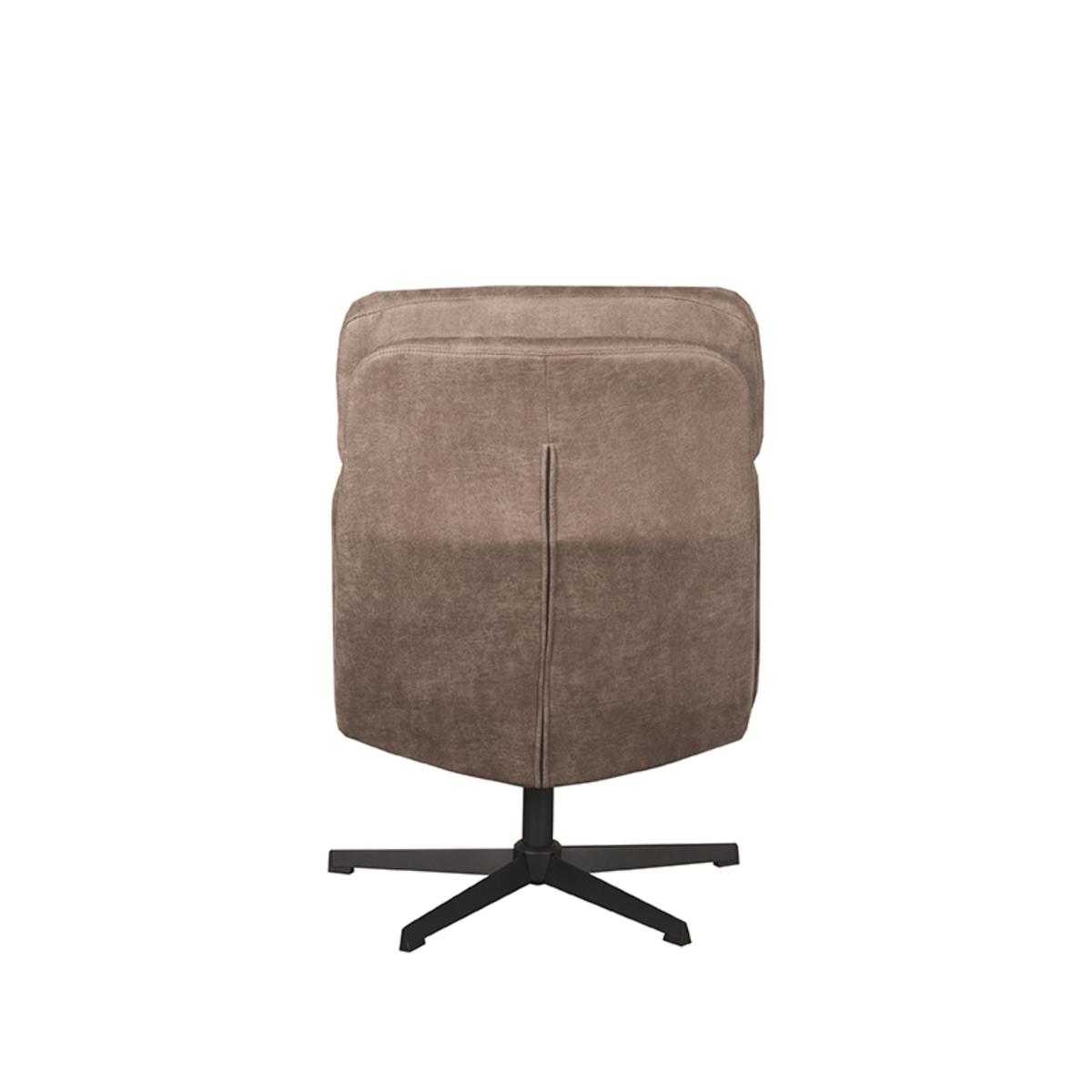 Fauteuil Alvar - Taupe - Boucle - Incl. Hocker afbeelding 5