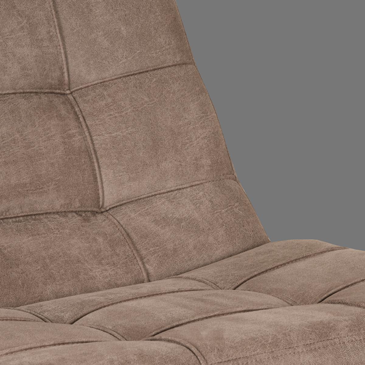  Fauteuil Alvar - Taupe - Boucle - Incl. Hocker afbeelding 6