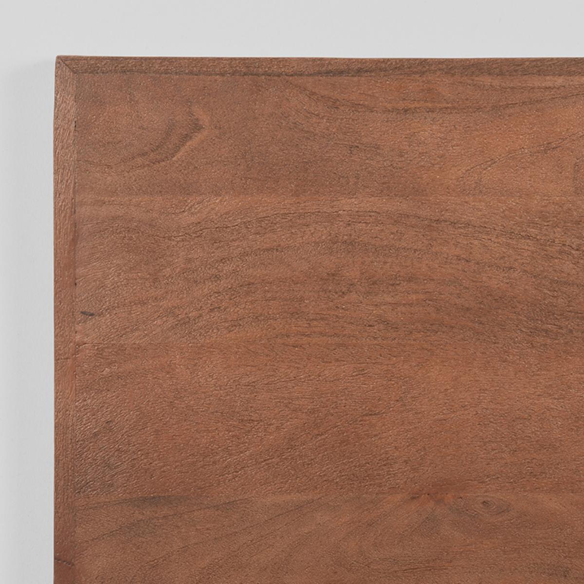 Eetkamertafel Tafelblad Straight Edge - Espresso - Mangohout - 120 cm afbeelding 2