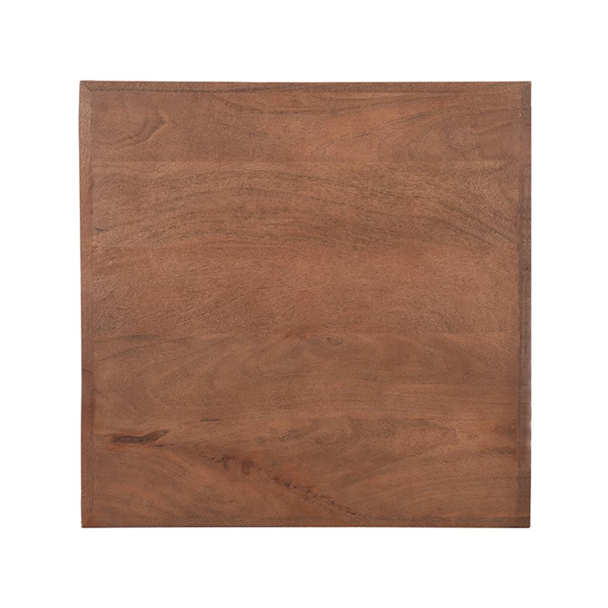  Eetkamertafel Tafelblad Straight Edge - Espresso - Mangohout afbeelding 1