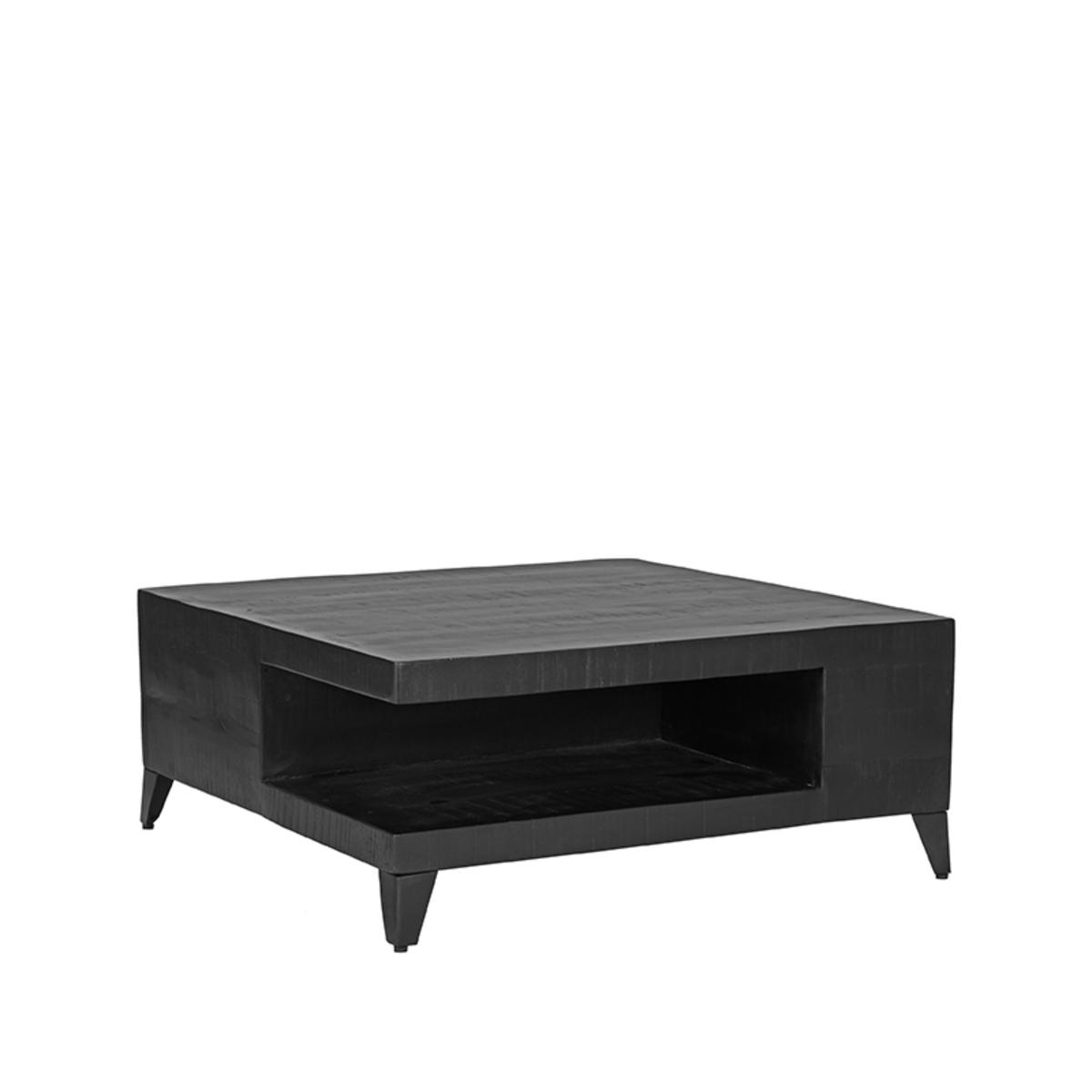  Salontafel Bloc - Zwart - Mangohout afbeelding 1