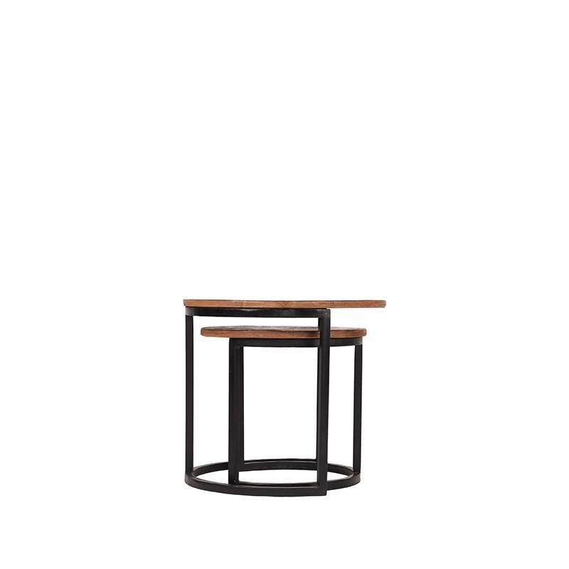  Salontafel Set Duo - Rough - Hout afbeelding 5