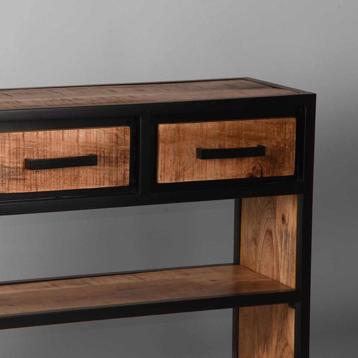  Sidetable Tampa - Rough - Mangohout afbeelding 5