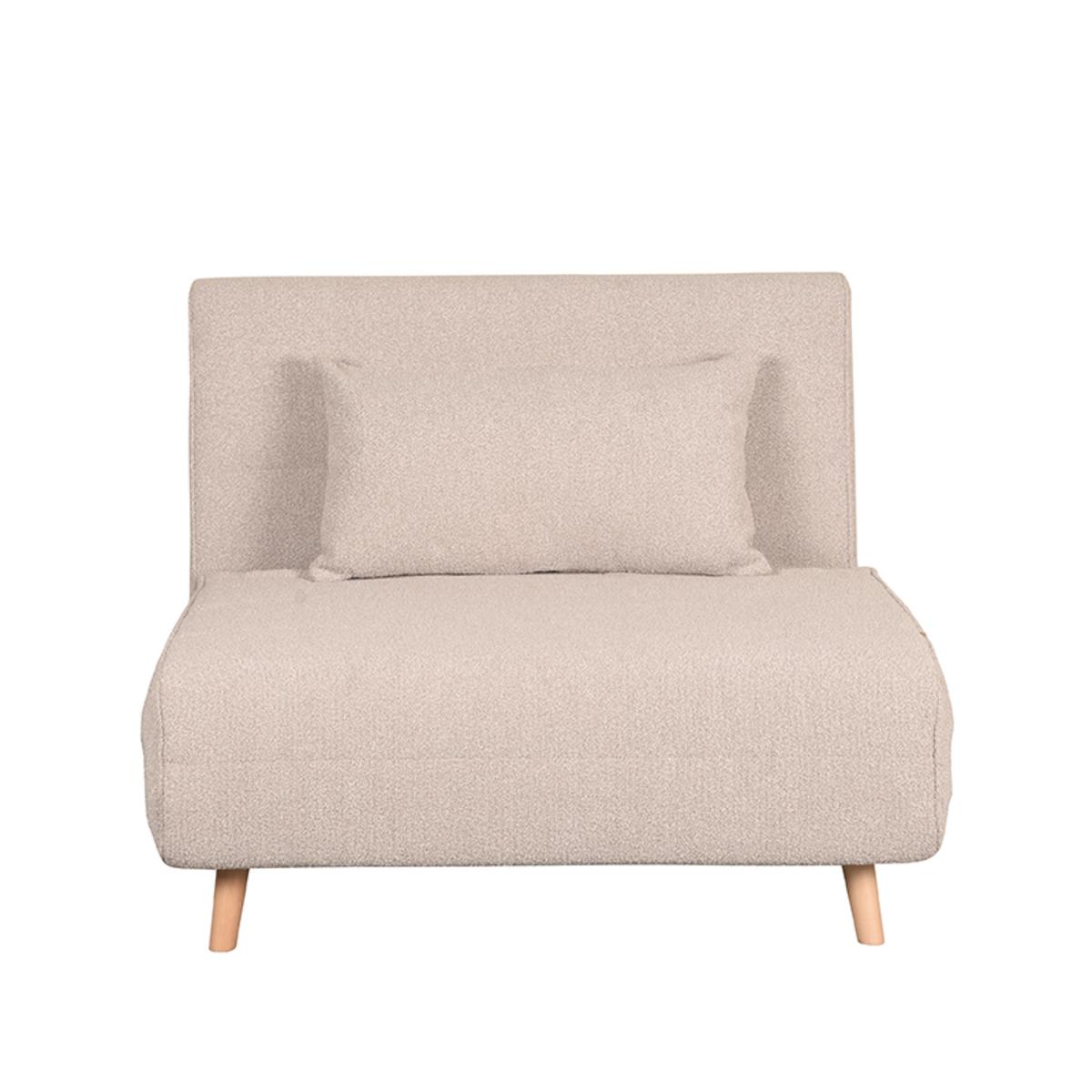  Slaapbank Single - Naturel - Boucle - Single | Naturel Poot afbeelding 4