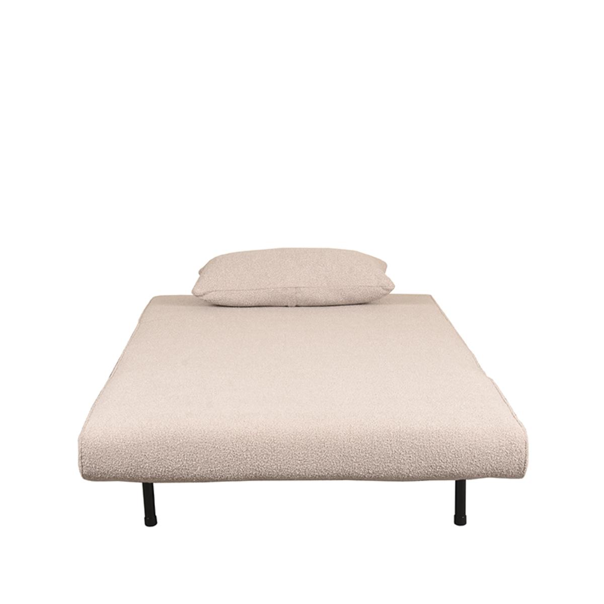  Slaapbank Single - Naturel - Boucle - Single | Zwarte Poot afbeelding 6