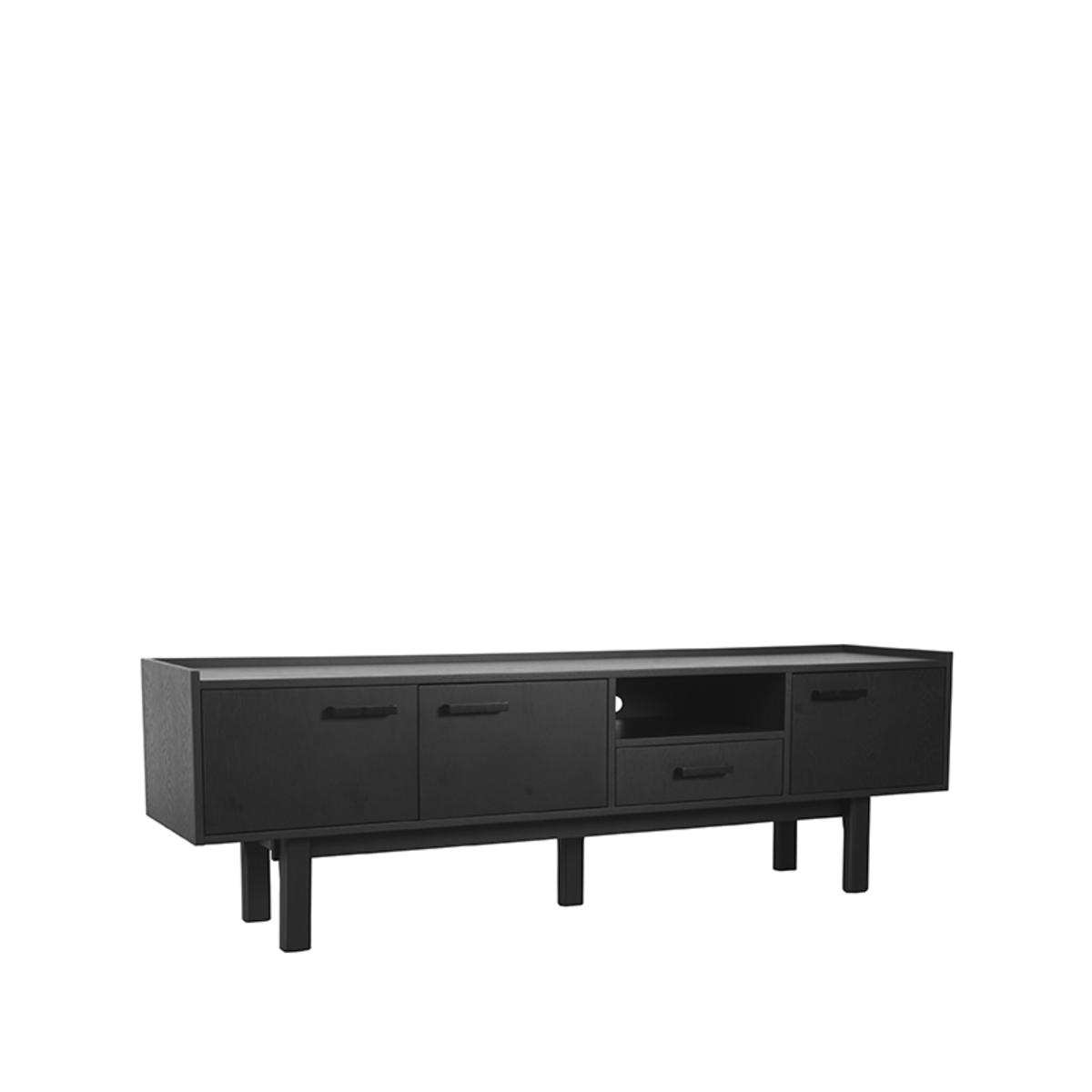  Dressoir Cali - Zwart - Eiken afbeelding 1