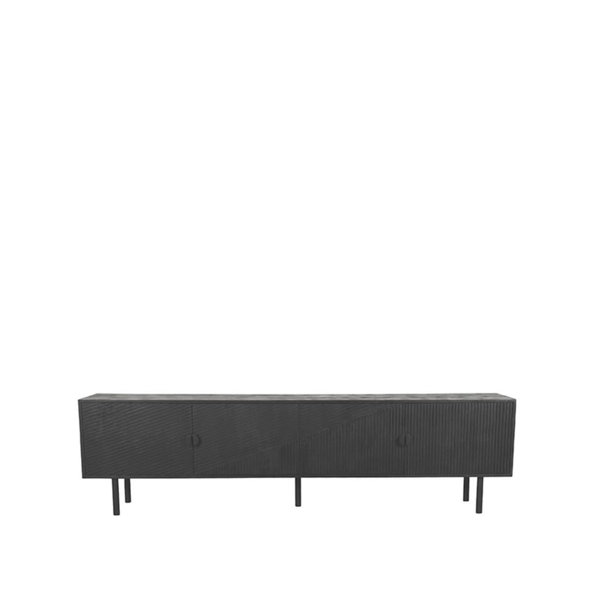  Tv-meubel Cotia - Zwart - Mangohout afbeelding 3