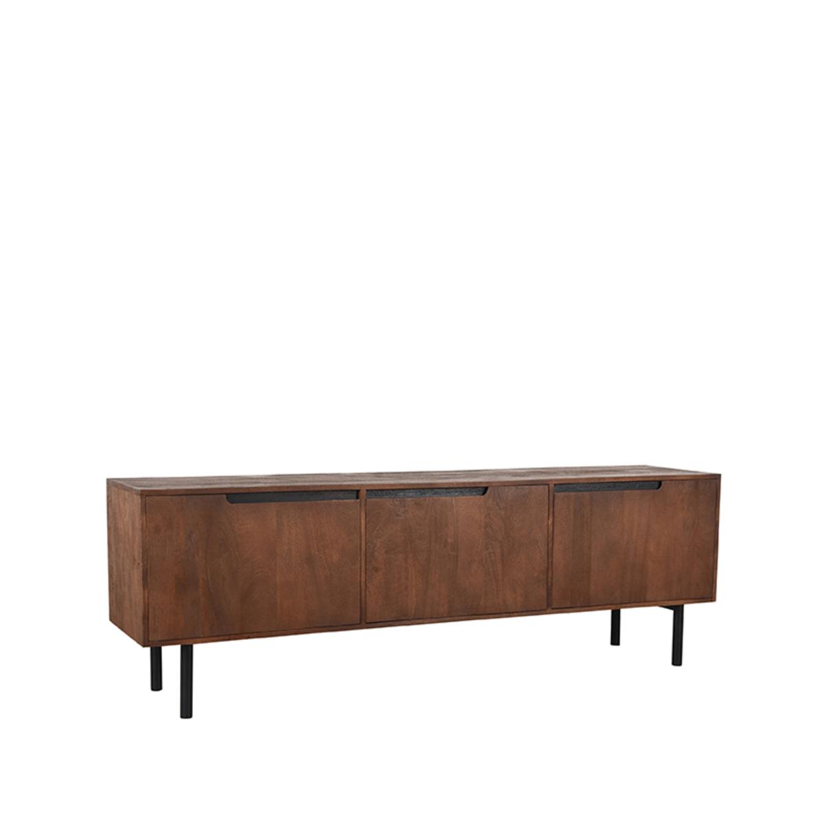  Tv-meubel Rio - Espresso - Mangohout - 180 cm afbeelding 1