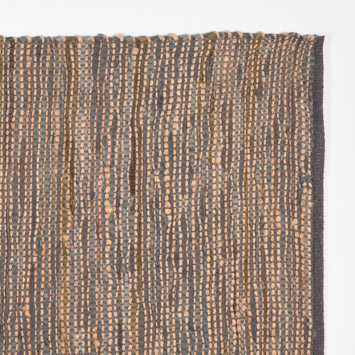 Vloerkleed Brisk - Antraciet - Natuurlijk materiaal - 140x160 Cm afbeelding 2