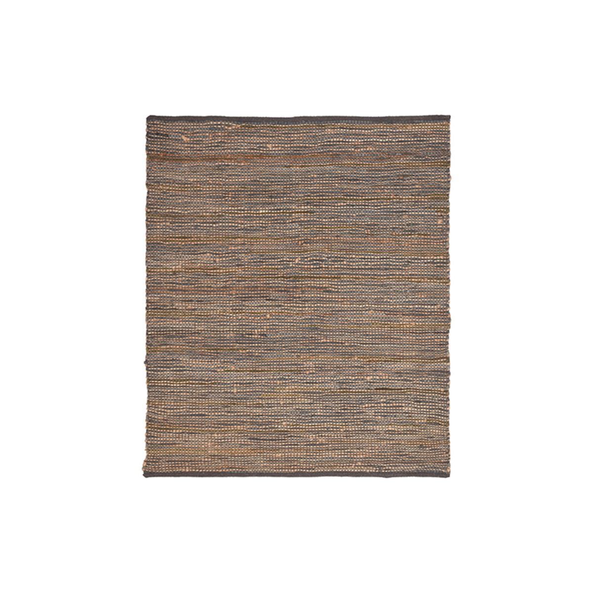 Vloerkleed Brisk - Antraciet - Natuurlijk materiaal - 140x160 Cm afbeelding 1