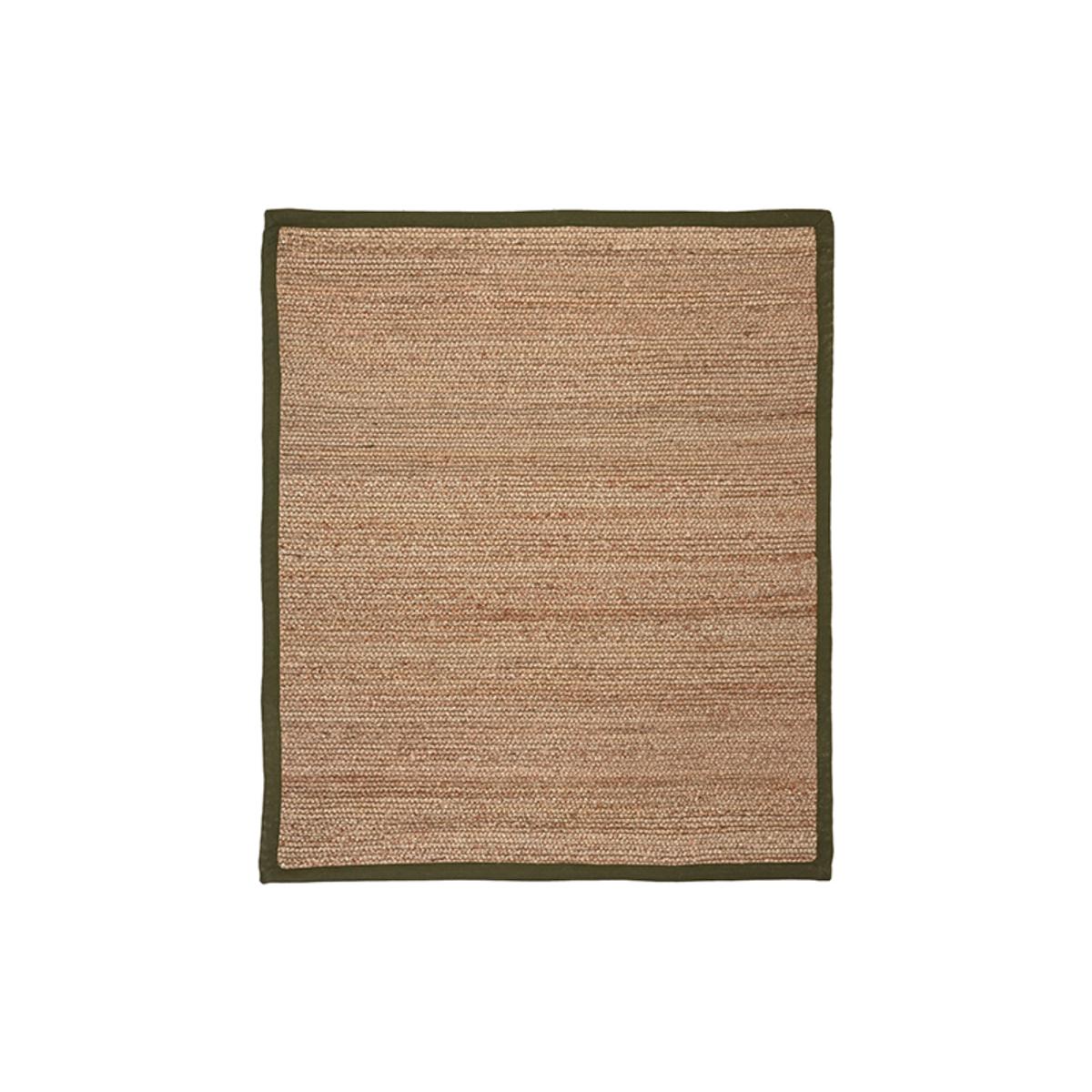  Vloerkleed Jute - Army green - Jute - 140x160 Cm afbeelding 1