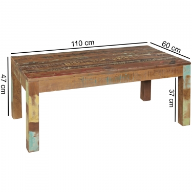 salontafel recycled hout