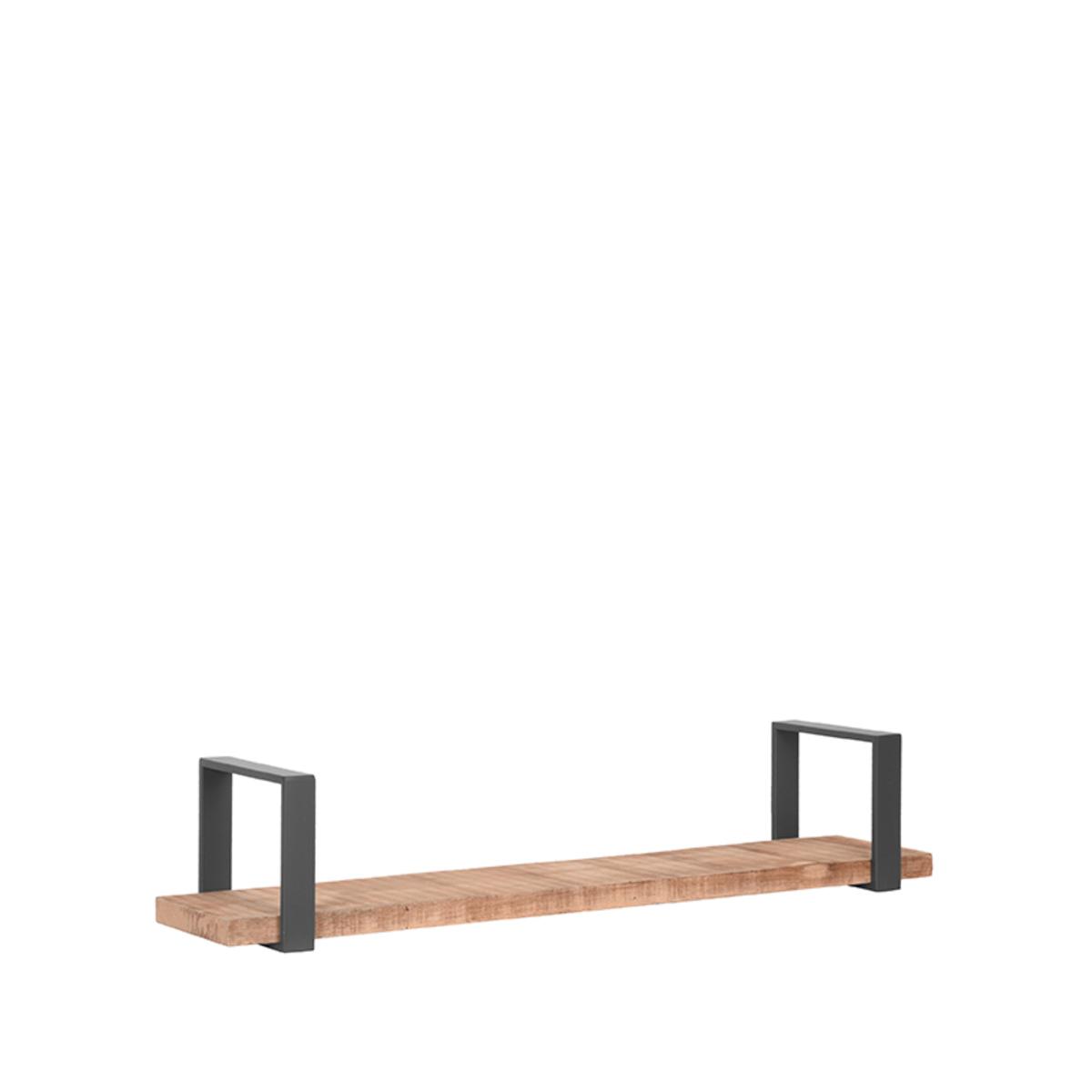  Wanddecoratie Slam Wandplank - Burned Steel - Mangohout - XL afbeelding 1