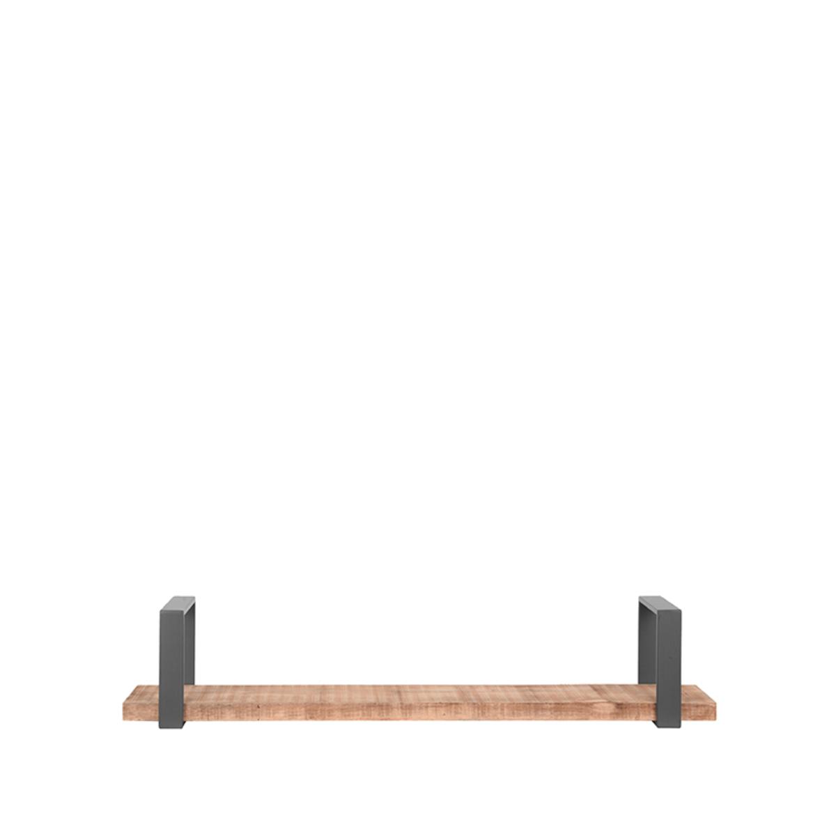  Wanddecoratie Slam Wandplank - Burned Steel - Mangohout - XL afbeelding 2