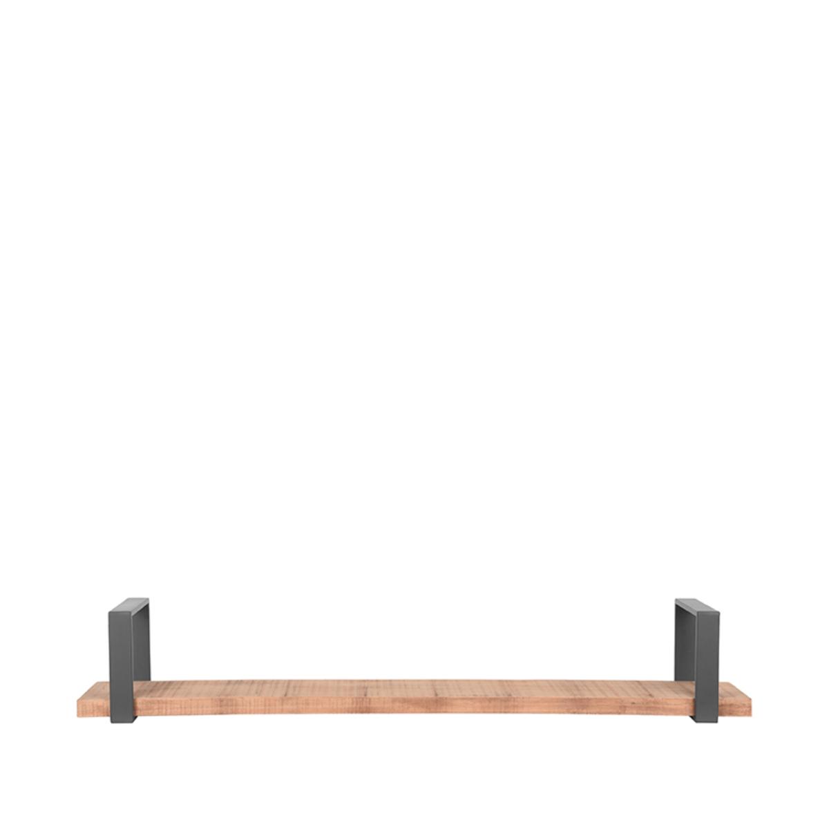  Wanddecoratie Slam Wandplank - Burned Steel - Mangohout - XXL afbeelding 2