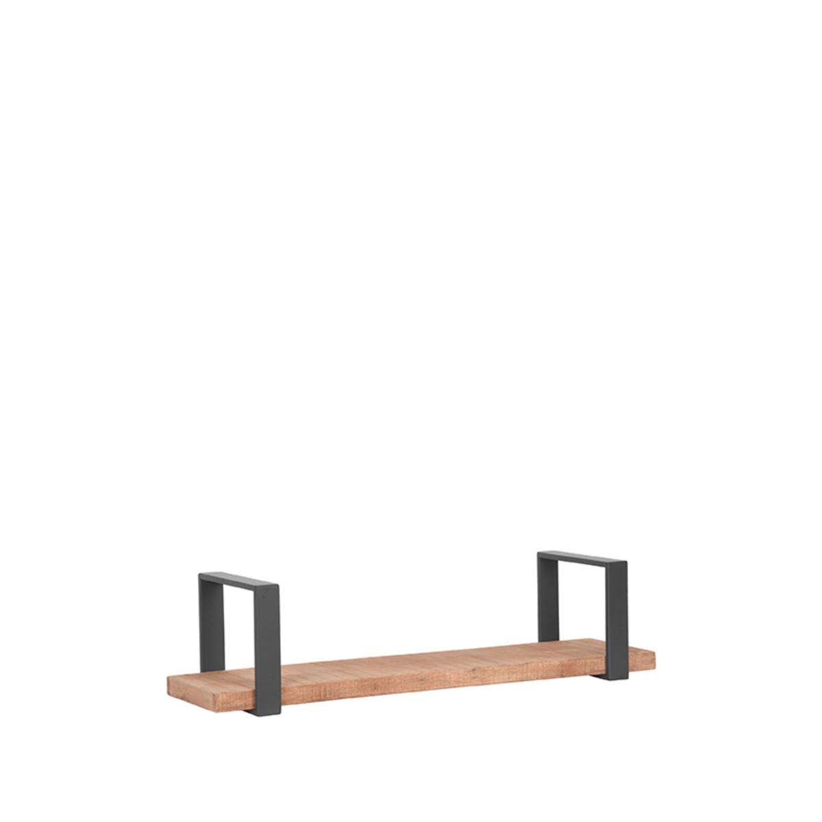  Wanddecoratie Slam Wandplank - Burned Steel - Mangohout - L afbeelding 1