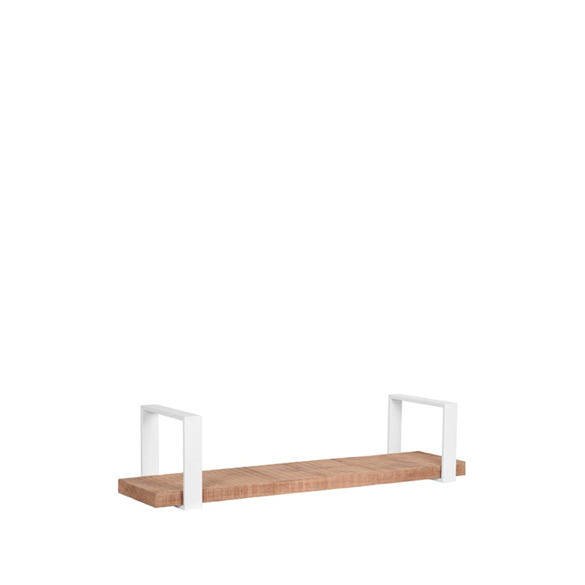  Wanddecoratie Slam Wandplank - Wit - Mangohout - L afbeelding 1