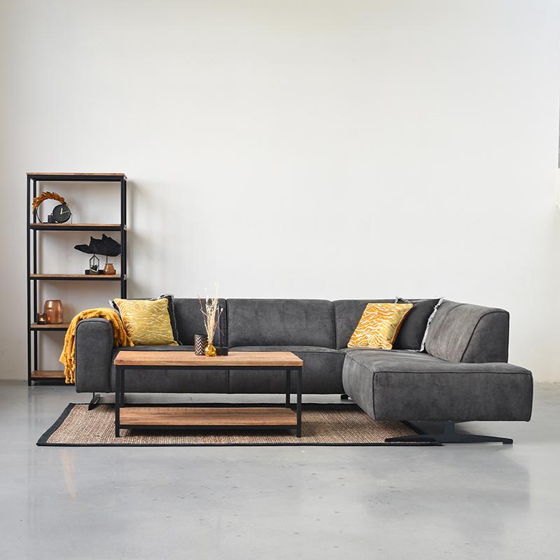  Hoekbank Modena - Cognac - Leder - Ottomane + 2,5-Zits afbeelding 6