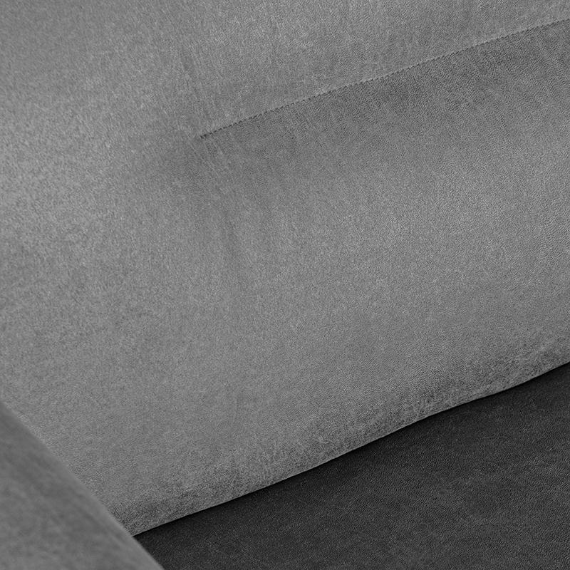  Bank Napoli Ottomane + 2.5-Zits - Antraciet - Micro Suede afbeelding 4