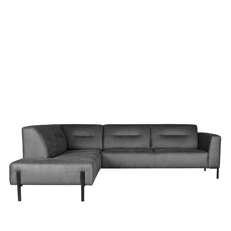  Bank Napoli Ottomane + 2.5-Zits - Antraciet - Micro Suede afbeelding 2