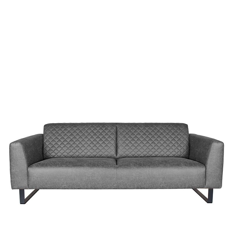  Bank Nola - Antraciet - Microfiber - 3-Zits afbeelding 1