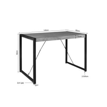 Bartafel naturel mangohout 140 cm