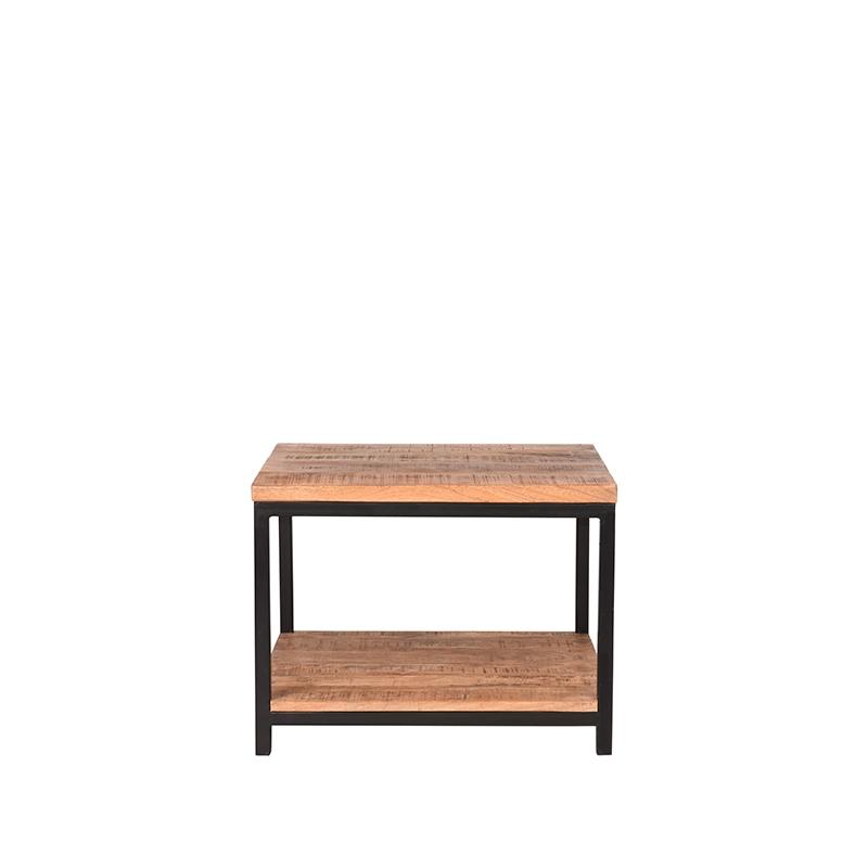  Bijzettafel Vintage - Rough - Mangohout - 60x60 cm afbeelding 3
