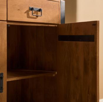 Vitrinekast buffetkast mangohout XXL