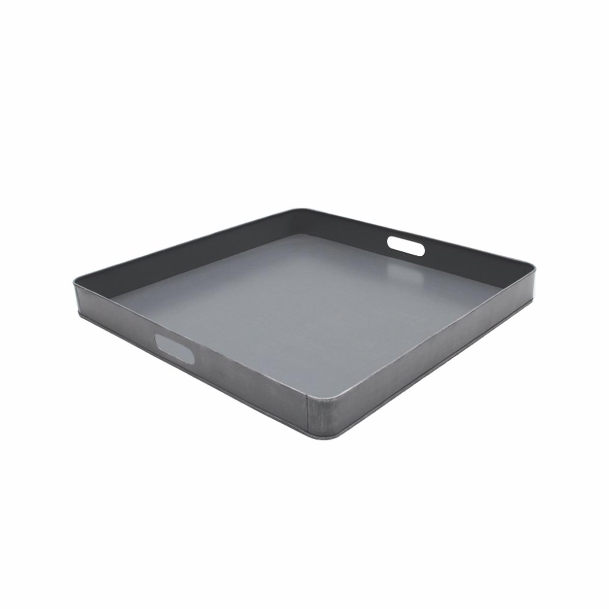   Tray - Antiek grijs - Metaal - 75 cm afbeelding 1
