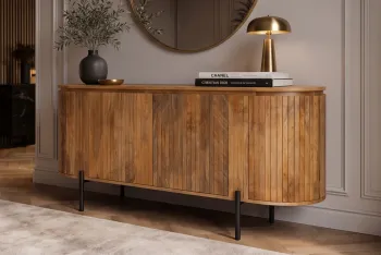 Dressoir mangohout naturel bruin 160 cm