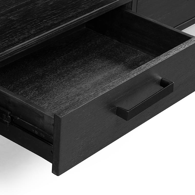  Dressoir Cali - Zwart - Acaciahout afbeelding 6