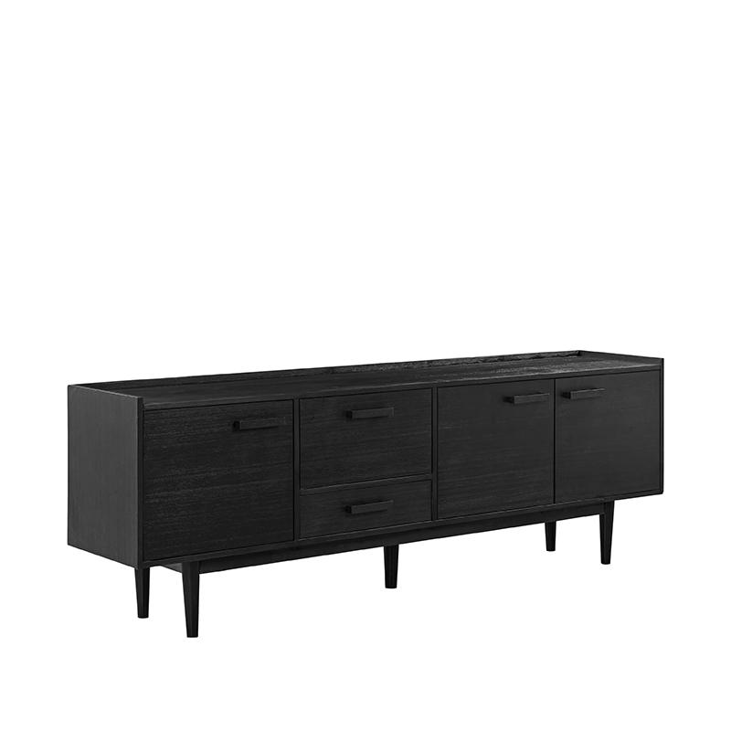  Dressoir Cali - Zwart - Acaciahout afbeelding 2