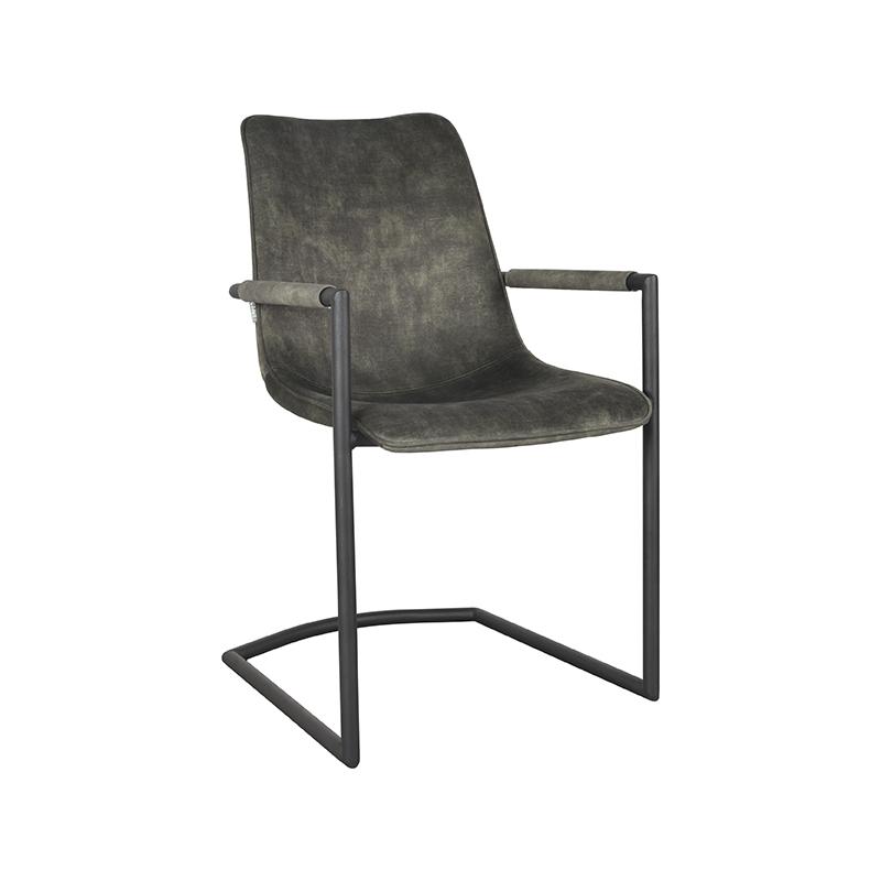  Eetkamerstoel Bodi - Hunter - Velours afbeelding 1