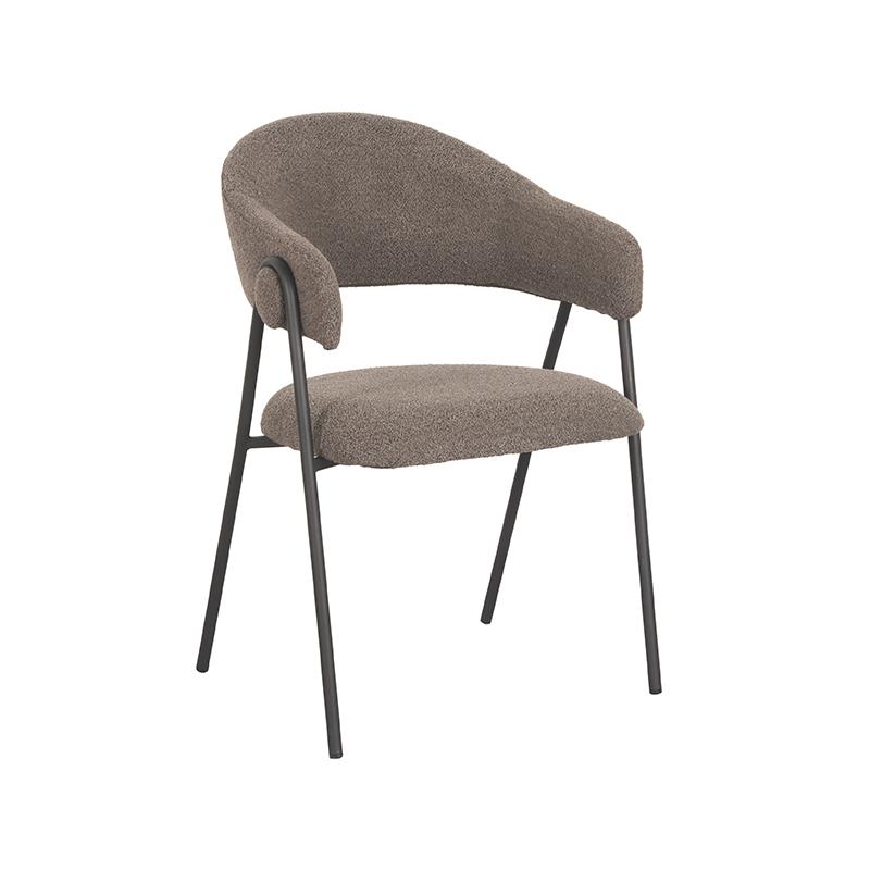  Eetkamerstoel Lowen - Bruin - Boucle afbeelding 1