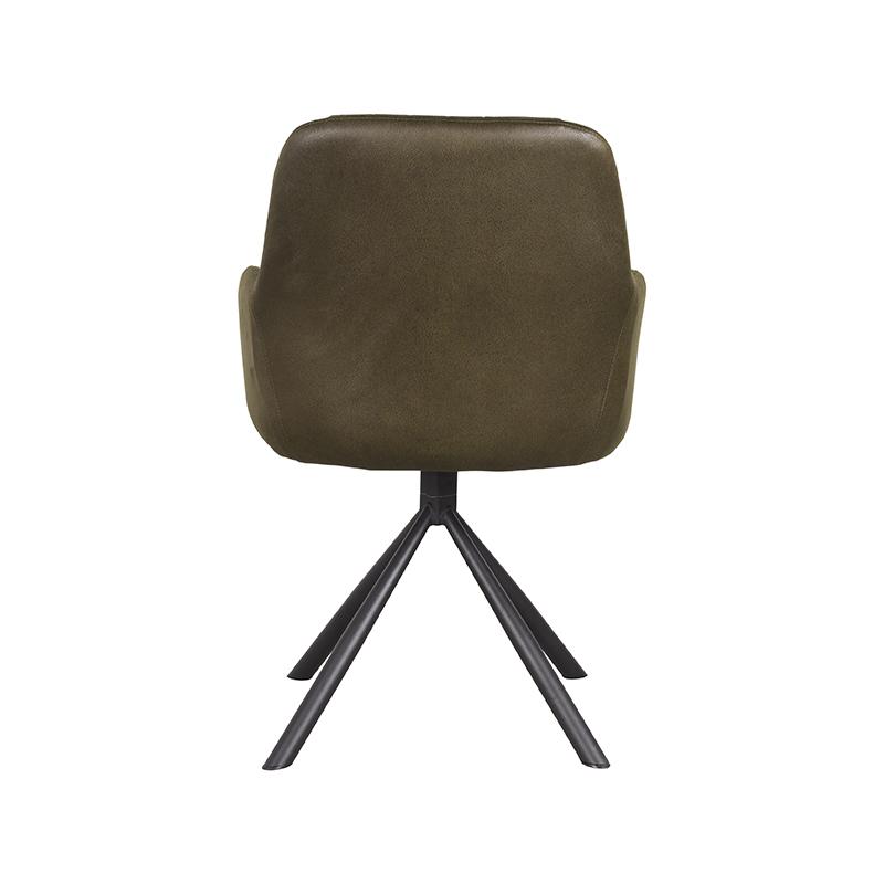  Eetkamerstoel Novi - Army green - Microfiber afbeelding 4