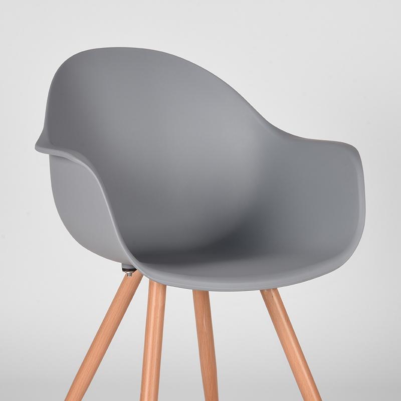  Eetkamerstoel Parma - Grijs - Kunststof afbeelding 6