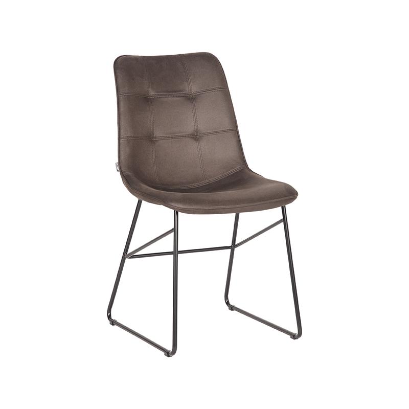  Eetkamerstoel Slim - Antraciet - Microfiber afbeelding 2