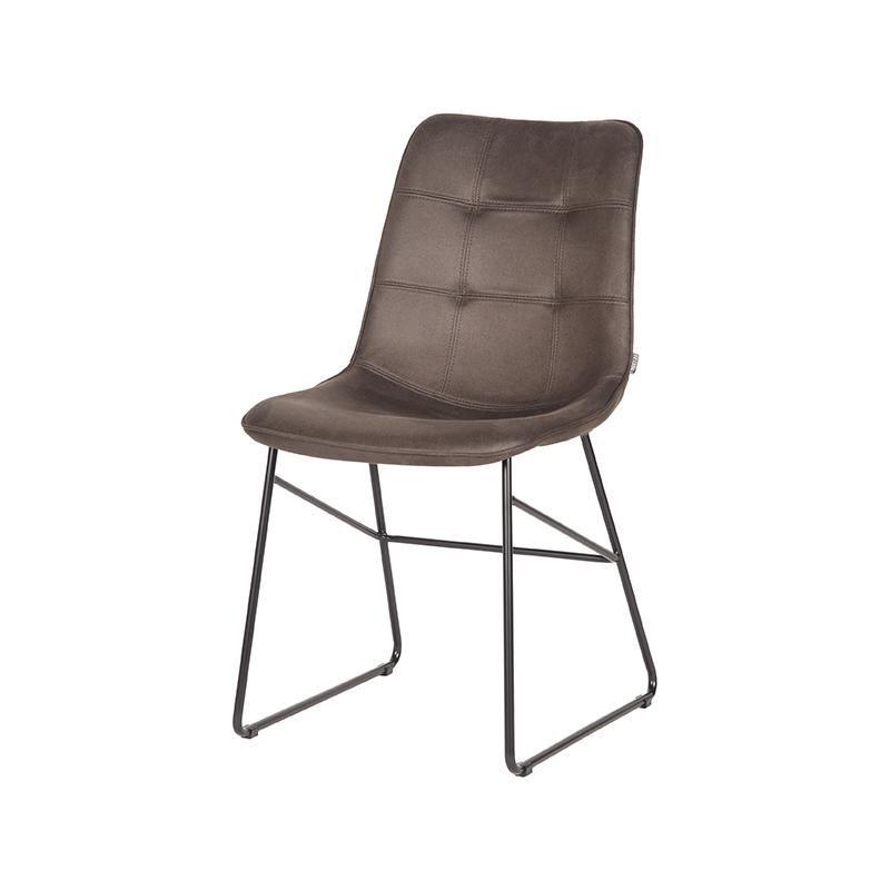  Eetkamerstoel Slim - Antraciet - Microfiber afbeelding 3