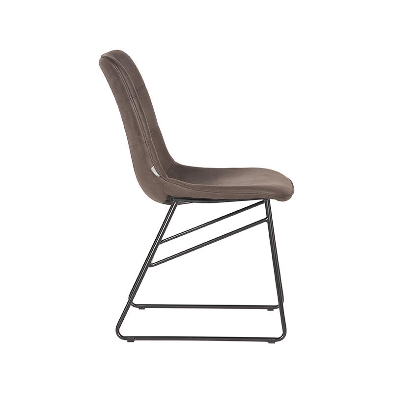  Eetkamerstoel Slim - Antraciet - Microfiber afbeelding 5
