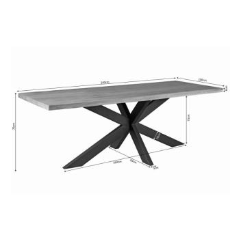 Mango eettafel 240 cm matrix