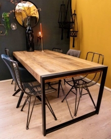 eettafel 140 cm mango hout