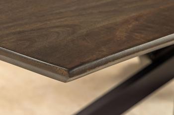 Eetkamertafel donkerbruin mangohout 220 cm