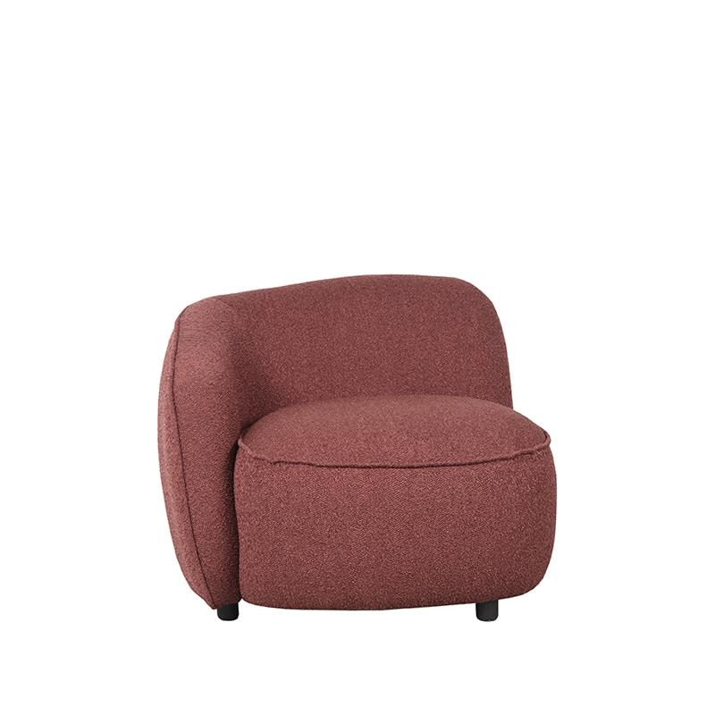 Fauteuil Livo Links - Winered - Boucle afbeelding 1