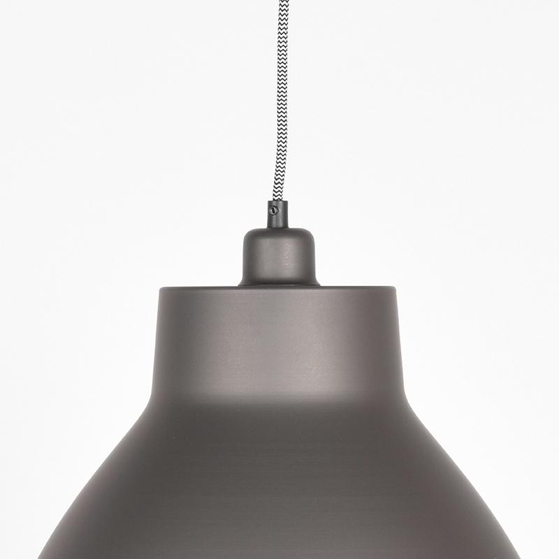 Hanglamp Dome - Metallic Grey - Metaal afbeelding 2